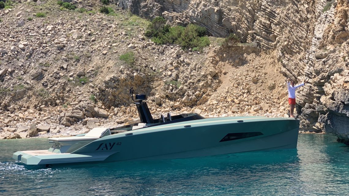 SAY 42 “SMN” Carbon Superboat for day Charter Ibiza 20