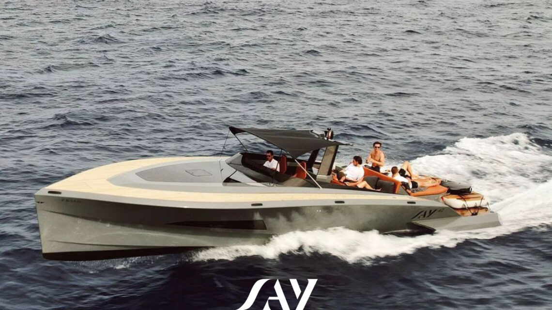 SAY 42 “SMN” Carbon Superboat for day Charter Ibiza 11